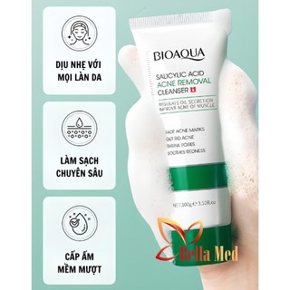 Sữa rửa mặt BHA Salicylic Acid dành cho da dầu giải pháp cho làn da khô thoáng sạch nhờn