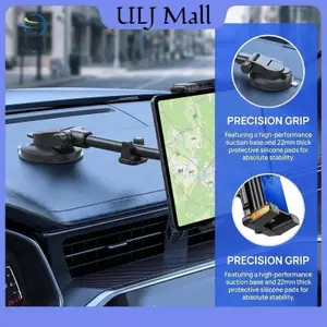 Giá đỡ máy tính bảng bảng điều khiển ULJ cho cốc hút ô tô Giá đỡ kính chắn gió ô tô có kẹp lớn cho tất cả các thiết bị máy tính bảng và điện thoại 5 "-15".