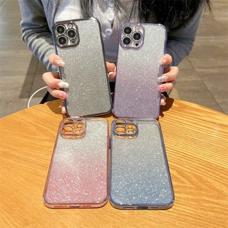 Ốp Silicon Mềm Mạ Sang Trọng Cho OPPO Reno 14 13 12 Pro 13F Kim Sa Lấp Lánh Vỏ Chống Sốc