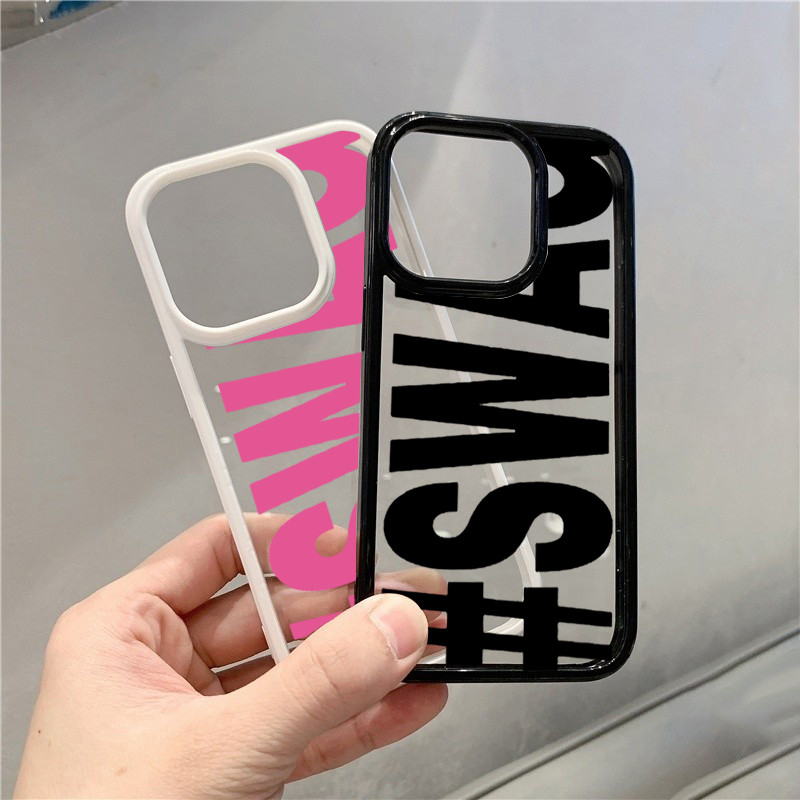 Dành Cho iPhone 11 16 14 15 12 13 Pro Max 17 16e 8 7 Plus XR X XS Max SE2020 2022 Chữ Tiếng Anh Trong Suốt Mềm Chống Sốc