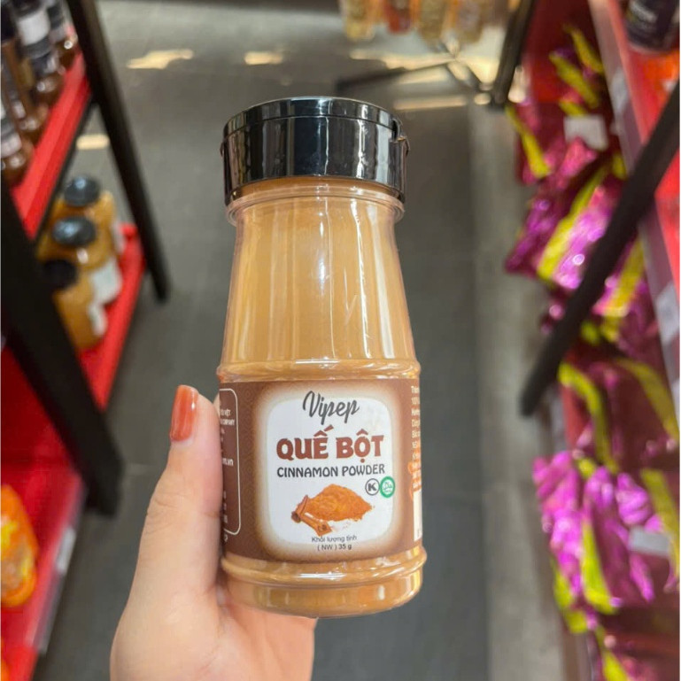 Bột Quế Vipep Cinnamon Powder 35g,  Quế Nguyên Chất Thơm Nồng Gia Vị Nấu Ăn & Chăm Sóc Sức Khỏe