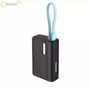 Bảo vệ bộ sạc di động EDIWANY, silicon có dây buộc mang theo, Vỏ bảo vệ toàn diện mềm chống sốc chống rơi cho CUKTECH CP13 10000mAh ngoài trời