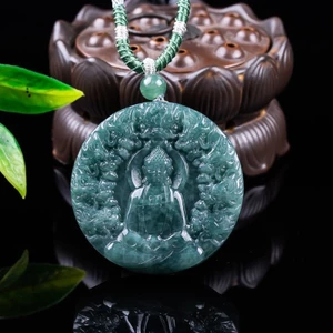 Dây Chuyền Jadeite Màu Xanh Nước Biển Phong Cách Seiko, Quà Tặng Cho Nam và Nữ