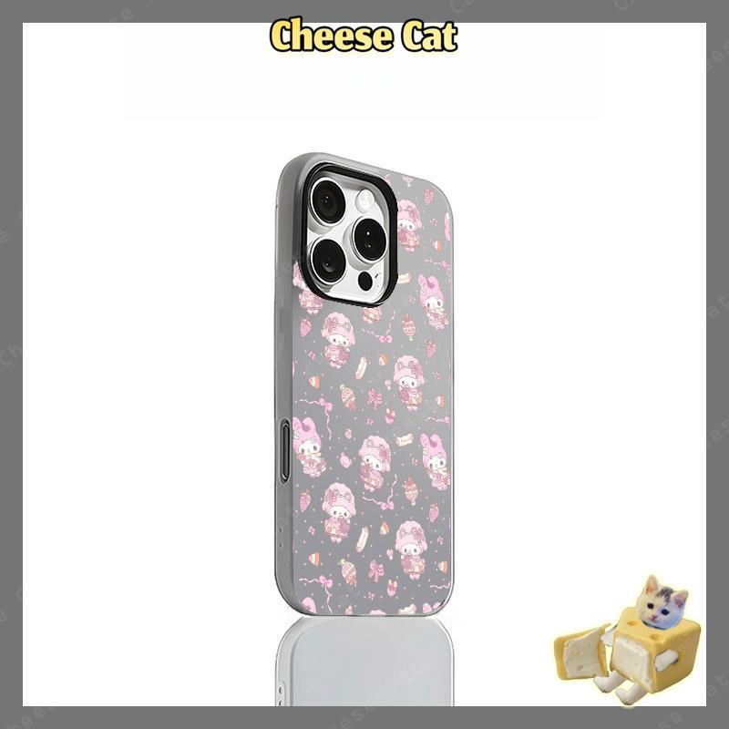 Pink Cánh Bướm Rabbit Vỏ điện thoại dành cho iPhone 14 15 16 13 12 11 Pro Max Xs Max XR 17 Air Vỏ iPhone màu hồng