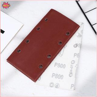 N & X 10 tờ Giấy nhám Floed cao cấp hình chữ nhật 8 lỗ tự dính 185X93mm - Các loại Grits cho máy mài không khí.