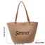 Túi Tote Nữ COSCOVED, Túi Đi Biển Dệt Phong Cách Hàn Quốc, Giỏ Màu Trơn Bền Đẹp Túi Xách Dây Cotton Dung Tích Lớn Mùa Hè