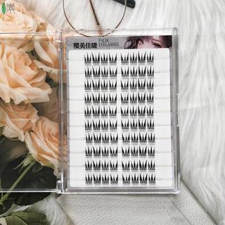 Lông mi giả hình chữ V Thiết kế chữ V Lông mi xoăn tự nhiên bằng sợi tơ để mặc và chụp ảnh hàng ngày