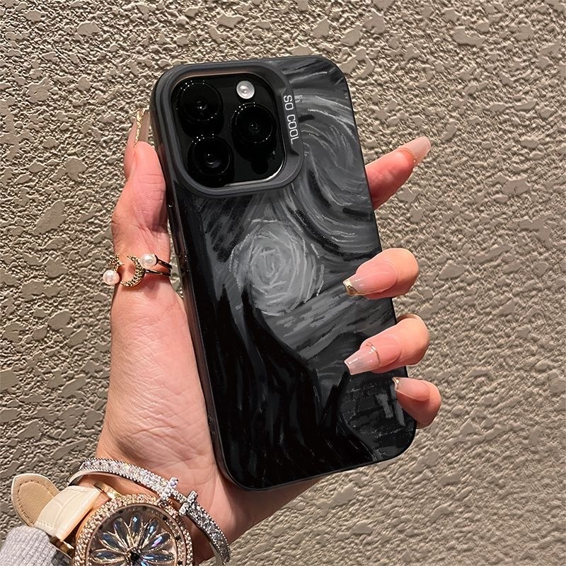 Đáy lưng iPhone 17/16 Pro Max mới, chống rơi cho iPhone 15/14 Plus và iPhone 13 Pro, thiết kế tối tăm với phong cách sao