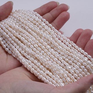 Dây Ngọc Trai Nước Giọt Gạo 4-5mm, Màu Tự Nhiên Dành Cho Trang Sức