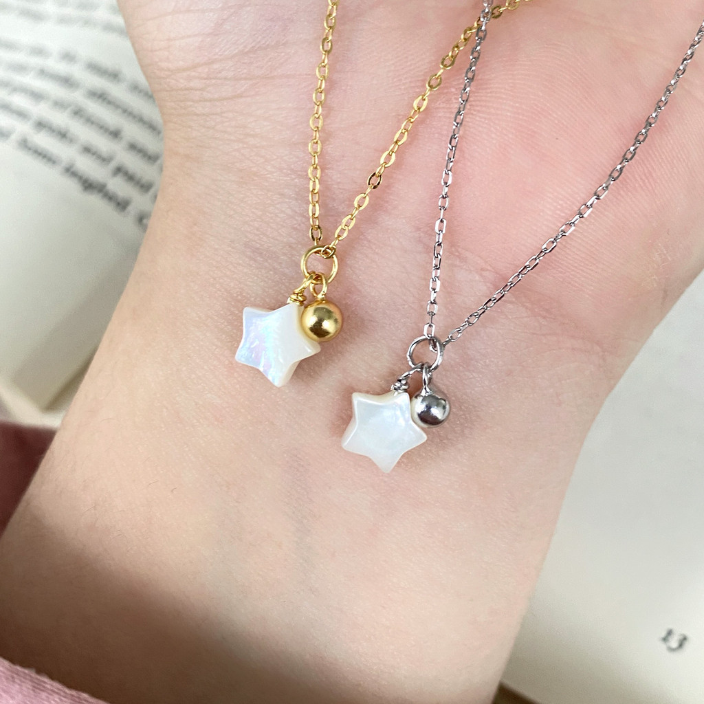 Vòng cổ ngôi sao dễ thương bằng bạc S925