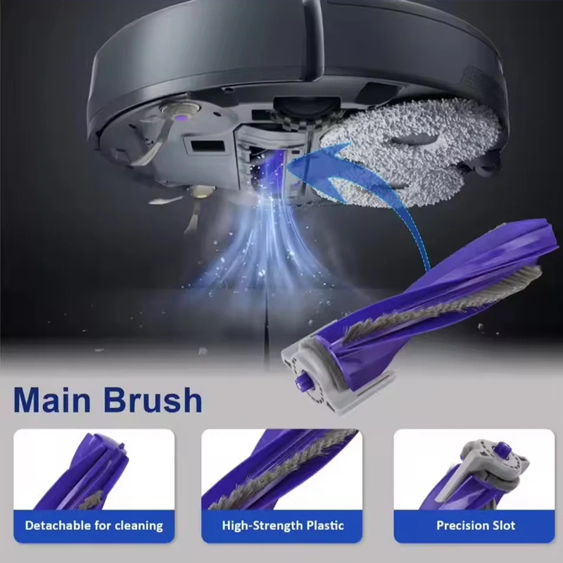 Dành Cho Narwal Freo Z Ultra Robot Hút Bụi Con Lăn Bên Bàn Chải Bộ Lọc HEPA Cây Lau Nhà Miếng Lót Bụi Túi Phụ Kiện Thay Thế