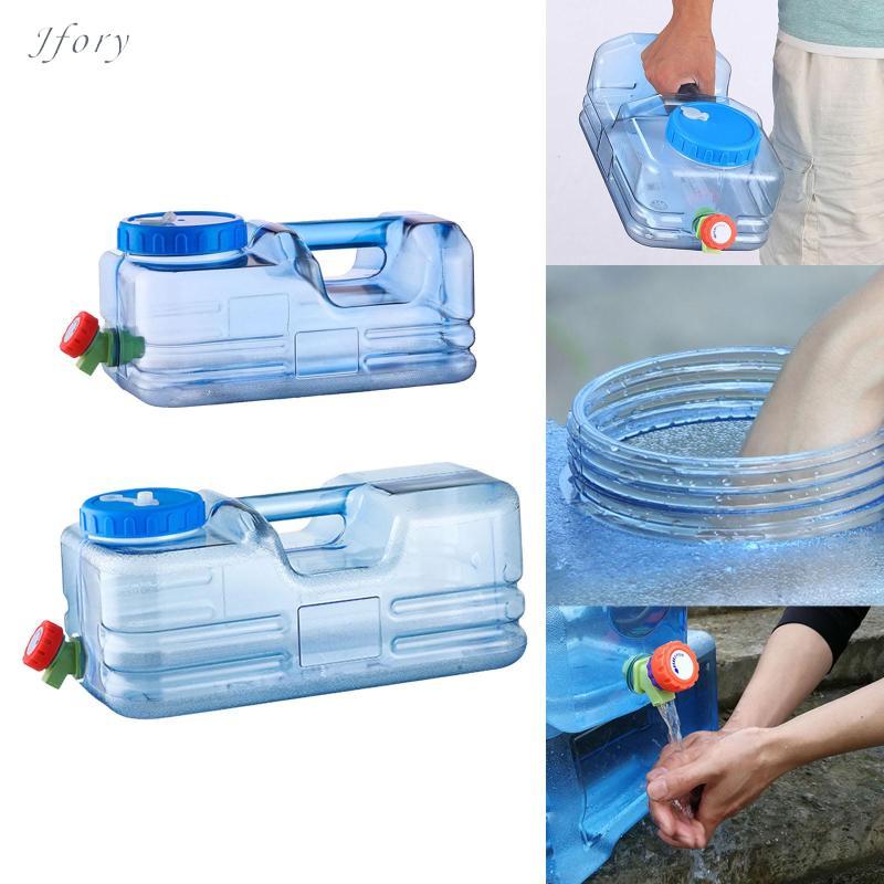 Jfory Thùng đựng nước lớn có vòi đựng chai để cắm trại ngoài trời Lái xe đi bộ đường dài Ba lô khẩn cấp