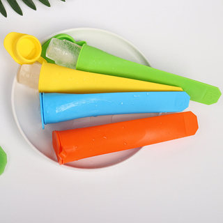 Khuôn Silicon Ice Pop Kèm Nắp Thực Phẩm Silicon Ice Pop Khuôn Cho Sữa Chua Que Nước Trái Cây Kẹo Pops