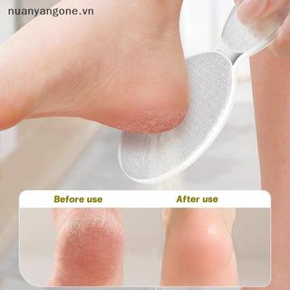 Nuanyangone.vn Máy mài chân kính hai mặt Máy mài chân tẩy tế bào chết cho da chết cứng Loại bỏ vết chai Dụng cụ chăm sóc bàn chân mới