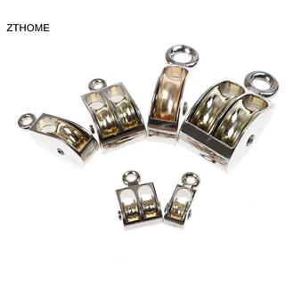 ZTHOME 36 / 52 / 75mm Kim loại sheave hợp kim kẽm ròng rọc mini ròng rọc đơn / đôi cho diy HOT