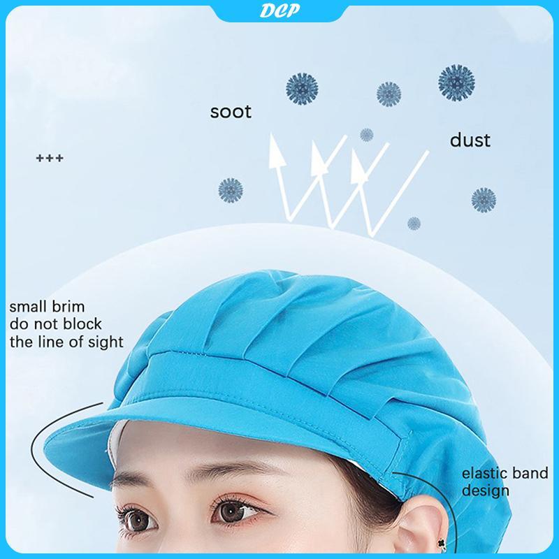 [DCP] đầu bếp hat Dustproof hội thảo phục vụ hat thực phẩm nhà máy làm việc hat căng tin làm việc hat [VN]