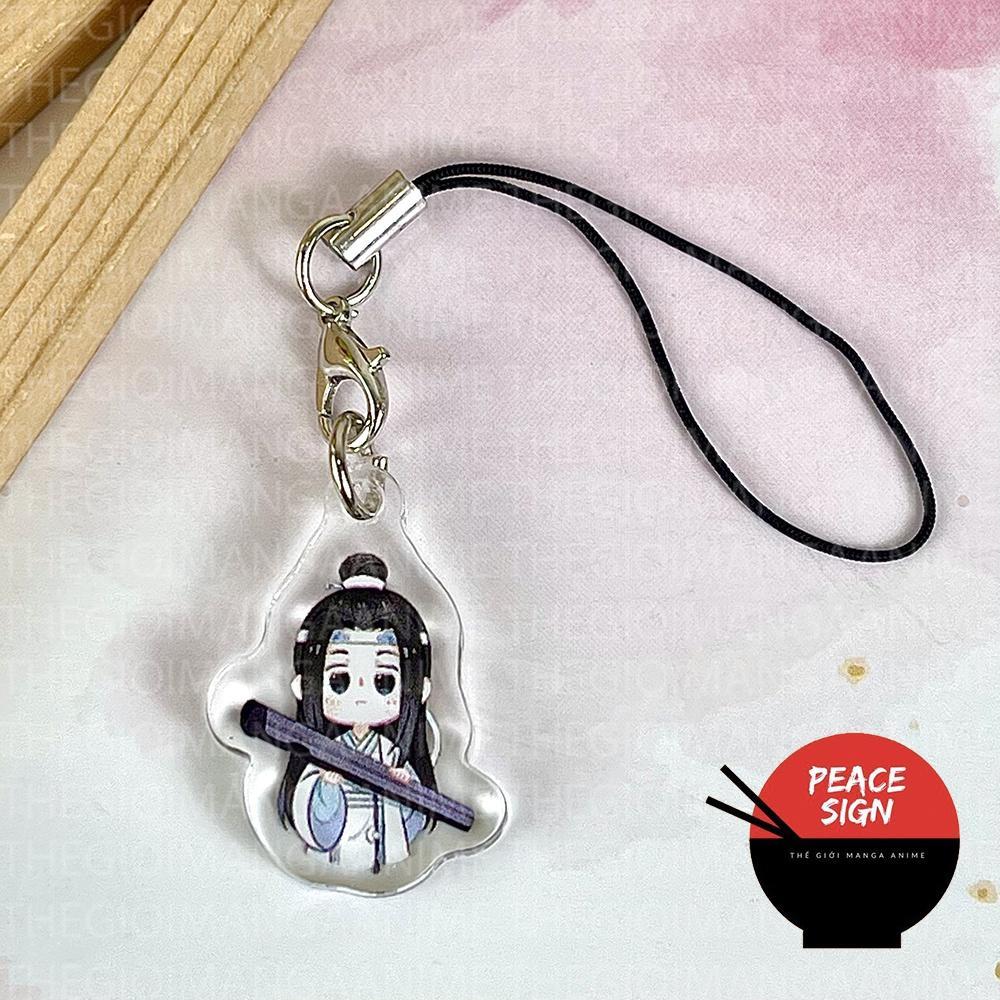(CHIBI ĐỨNG) Dây Treo Điện Thoại Ma Đạo Tổ Sư Thiên Quan Tứ Phúc Hệ Thống Tự Cứu anime mica acrylic móc khóa Women Nữ