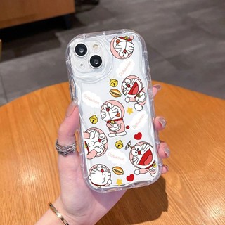 Ốp điện thoại Sóng Doremon Dễ Thương Màu Hồng Đáng Yêu Cho infinix Hot 50i 60i Hot 60 50 Pro + Smart 8 9 Smart 10 Vỏ Sóng 3D Vỏ Mềm