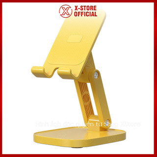 Kệ đỡ điện thoại máy tính bảng để bàn, giá đỡ hợp kim nhôm xoay 360 độ, gấp gọn tiện lợi GDDTKL3K