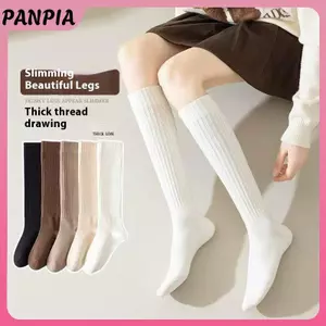 PNPIA - 1 Cặp Nữ Màu Trơn Thu Đông, Thoải Mại và Ấm Áp, Phù Hợp Thời Trang Đại Học