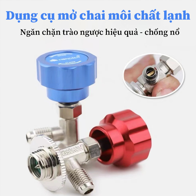 Cặp Van Nạp Ga Điều Hòa Ô Tô - Bao Gồm Van Cao Áp & Hạ Áp, Đầu Ráp Nối Nhanh, Sửa Chữa Hệ Thống Làm Mát Xe Hơi