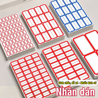 Nhãn dán văn phòng set 50 tem dán đa năng, ghi chú linh hoạt, đánh dấu nhanh, ghi giá tiện lợi