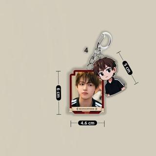 2pcs/Set CORTIS Keychain Cartoon Cute Acrylic Printing Charm Pendant Bag Accessories Key Ring JUHOON KEONHO MA