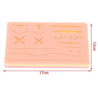 Silicone Skin Pad Suture Training Kit Phẫu thuật Vết thương cho bác sĩ phẫu thuật Thực hành Huấn luyện Chấn thương Suture Thực hành Sử dụng da