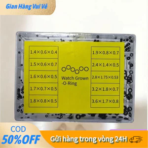 【COD】Hộp đựng tiện lợi chứa trăm vòng đệm cao su cỡ nhỏ, đáp ứng nhu cầu thay thế khi sửa chữa đồng hồ và thiết bị tinh