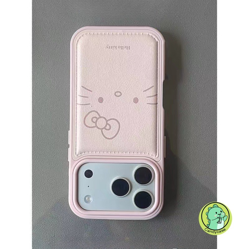 Ốp Điện Thoại Da PU Bulge Cho IQOO Z10 Z9 Turbo + Pro Z7i Neo 11 10 9 9S 8 Pro Plus U3 U3X 5G 4G Vỏ Mềm Chống Sốc Hoạt Hình Dễ Thương Mèo Kitty 3D
