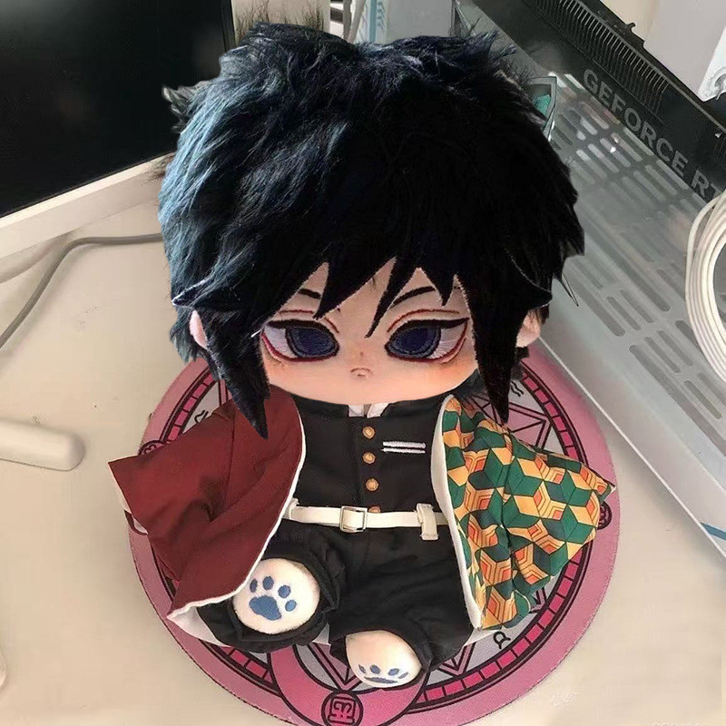 SQ5 Demon Slayer: Kimetsu no Yaiba Tomioka Giyuu Plushie 20CM Anime Ngoại Vi Cotton Búp Bê QS5