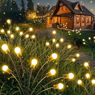 Đèn LED Năng Lượng Mặt Trời Hình Pháo Hoa Trang Trí Ngoài Trời Sân Vườn Lối Đi Tiệc Giáng Sinh Đám Cưới