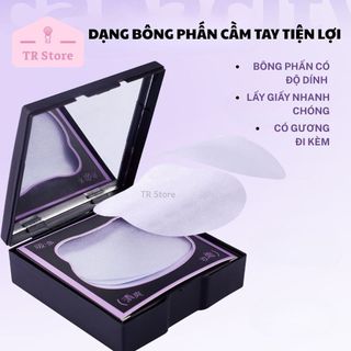 Set Giấy Thấm Dầu GECOMO Có Gương (Kèm Bông Dặm) Phiên Bản Mèo Đen - Thấm Hút Dầu Thừa Siêu Tốc, Vệ Sinh, Không Bẩn Tay