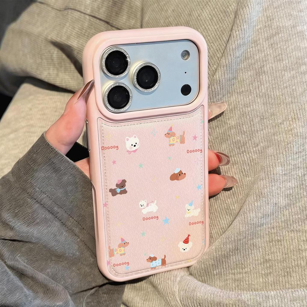 Đảng Puppies cho iPhine17promax Bánh mì trường hợp iPhone 16pro Mới