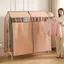 EDIWANY Dây Kéo Quần Áo Chống Bụi, Vỏ Móc Treo Áo Chống Bụi Dày, Dụng Cụ Sắp Xếp Tủ Quần Áo Chống Thấm Nước Dung Tích Lớn Không Dệt Hiện Đại Cho Phòng Ngủ