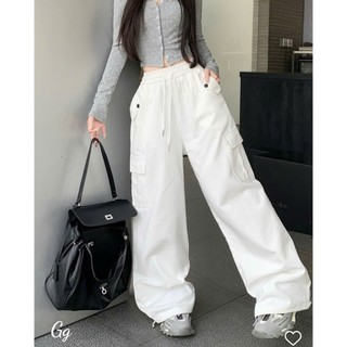 Quần Jogger Nữ Ống Rộng Túi Hộp Unisex Lưng Thun Co Giãn, Chất Tuyết Mưa Bền Đẹp Thời Trang