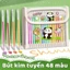 Bút highlight đa năng cho học sinh, tập hợp 36 màu kim tuyến đẹp mắt, mực khô nhanh, đặc biệt có tặng kèm tem gấu trúc