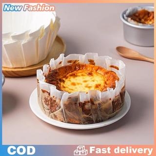 Có thể gập lại basque Cheesecake Mold-Khay giấy chống dầu dùng một lần để nướng
