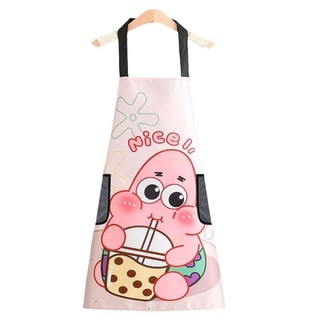 Phong Cách Mới Tạp Dề Cặp Đôi Đơn Giản Eo Nữ Hộ Gia Đình Nhà Bếp Nấu Ăn Chống Thấm Nước Chống Dầu Quần Áo Làm Việc In 8UNZ