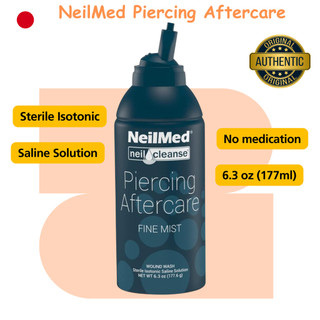 <Ready to ship><Sale>NeilMed Piercing Aftercare Spray 177ml – Sterile USP Mist for Piercings