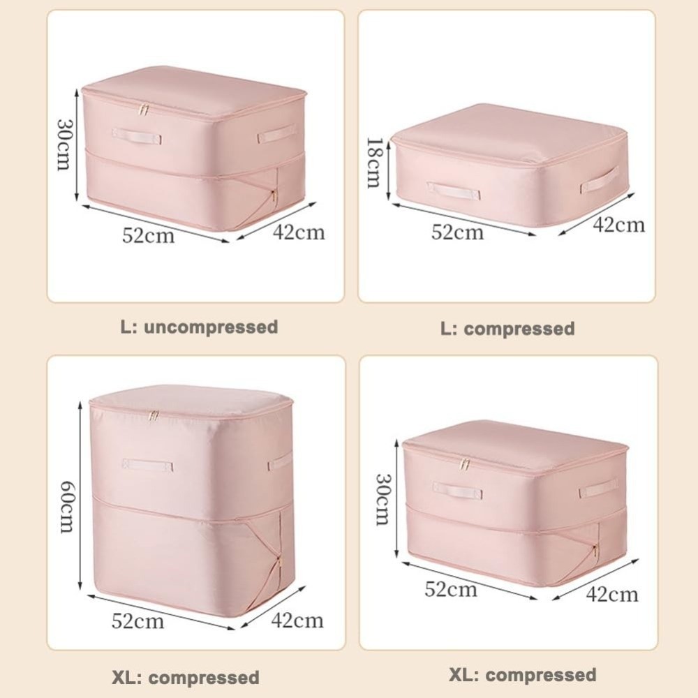 MARGREDY túi tự nén tổ chức, túi bảo quản quần áo/áo khoác dung tích lớn, cao cấp, gập gọn, phân loại đồ du lịch