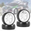 4 Bánh Xe Lốp Xe Trôi Nhựa Cứng Cho 284131 K969 K989 P929 Mini-Z Mini-Q Mini-D 1 / 28 RC Xe Nâng Cấp Các Bộ Phận