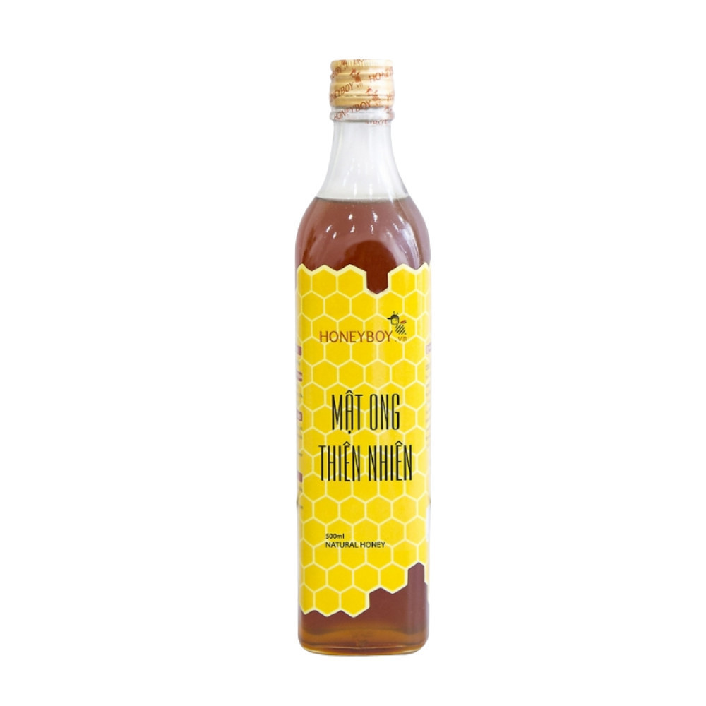 Mật Ong Thiên Nhiên Nguyên Chất 100% Honeyboy Đủ Size Từ Mật Ong Tự Nhiên, Chai Thủy Tinh Tiện Lợi