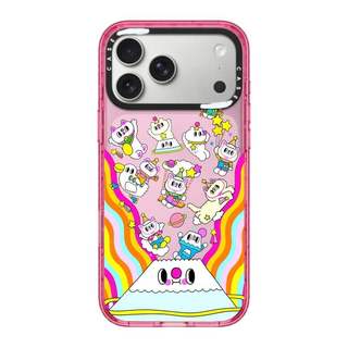 CASECASE X BLOOM IN FUJIYAMA Ốp lưng màu đen / xanh da trời / hồng Bộ sưu tập kẹo Fizz Màu sắc trong suốt cứng từ tính Vỏ tác động cho Apple IPhone 13 14 15 16 17Pro Max Plus Có hộp