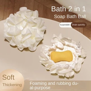 Bóng tắm 2 trong 1 mềm mại và thân thiện với làn da mới tẩy tế bào chết xà phòng tắm hoa