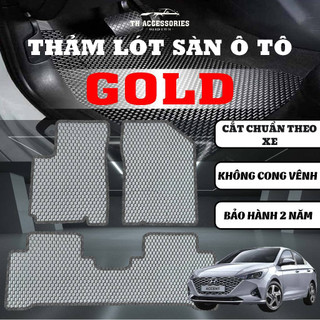 Thảm lót sàn ô tô Hyundai Accent TH Accessories cao su cao cấp có hướng dẫn lắp đặt (full bộ có cốp)