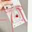 HFSHY Ngọt Kẻ Sọc Ruy Băng Móc Khóa Dâu Quyến Rũ Móc Khóa Nơ Ngọc Trai Mặt Dây Chuyền Điện Thoại Trang Sức Cho Bé Gái Nữ Tặng Túi Trang Trí VN