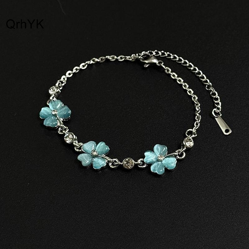 Vòng Tay Cỏ Ba Lá Vintage Cho Nữ, Phù Hợp Làm Quà Tặng và Dùng trong Tiệc Cưới