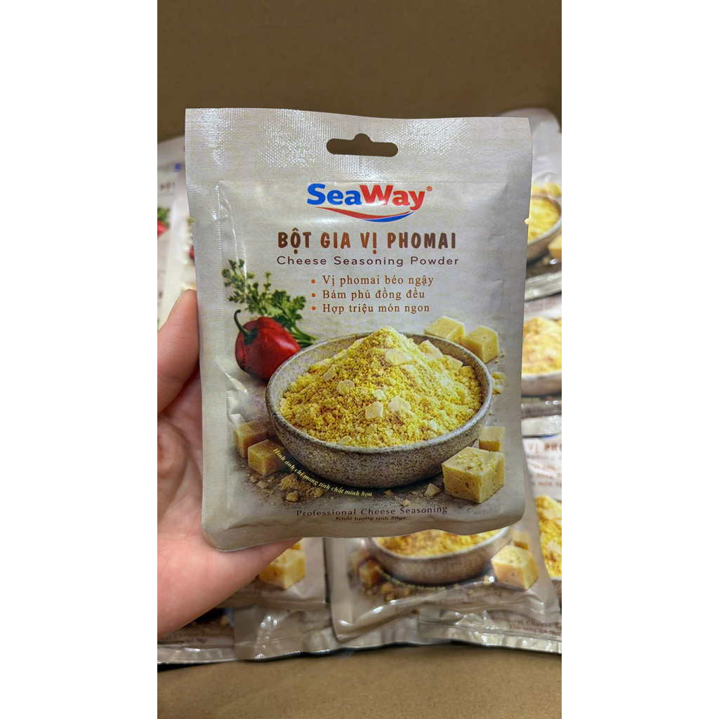 Bột phô mai lắc SeaWay, Lắc khoai tây, gà rán, sốt phô mai - bổ sung Canxi và Protein