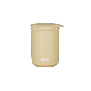 Thermos Vacuum Insulated Tea Tumbler with Infuser, 400ml, Sand Beige, Model JTB-400FI SDBE